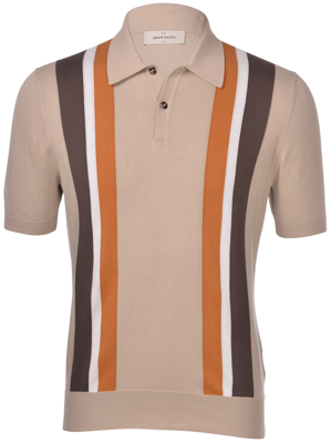 Polo beige 100%cotone Uomo Vestiti Top e t-shirt T-shirt Polo Vintage Polo 