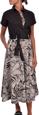 Picture of FLOREAL PATTERNED MIDI DRESS