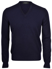 Picture of CASHMERE V NECK WITH ALCANTARA PATCHES  