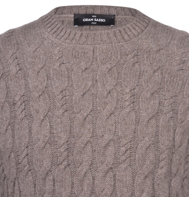 GRAN SASSO Mens 2XL Vintage Wool Crewneck Jumper Navy Sweater Lightweight Italy