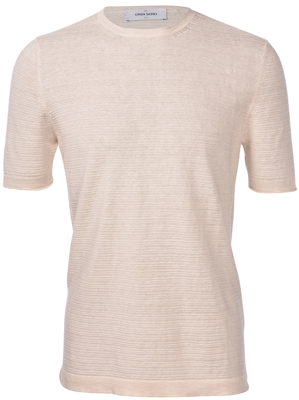 Picture of LINEN AND COTTON MOULINE' T-SHIRT