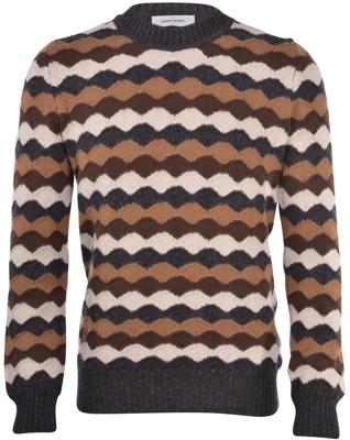 Picture of AIR WOOL JACQUARD PATTERNED CREW NECK