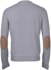 Picture of CASHMERE CREW NECK WITH ALCANTARA PATCHES
