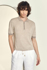 Picture of NEEDLECORD JACQUARD KNIT POLO ZIP