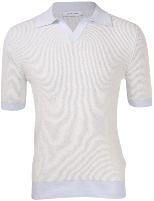 Picture of RIBBED JACQUARD BOUCLE' KNIT POLO